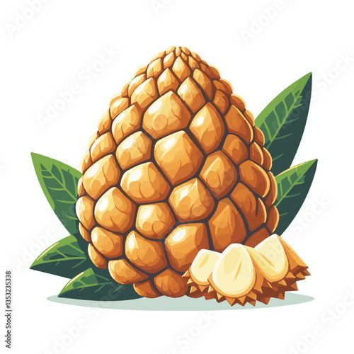 fresh, asian, cempedak, food, fruit, tropical, healthy, ingredient, asia, yellow, sweet, exotic, tasty, delicious, raw, background, green, dessert, ripe, tropical fruit, organic, nature, closeup, natu