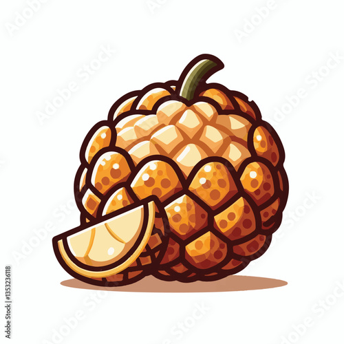 fresh, asian, cempedak, food, fruit, tropical, healthy, ingredient, asia, yellow, sweet, exotic, tasty, delicious, raw, background, green, dessert, ripe, tropical fruit, organic, nature, closeup, natu