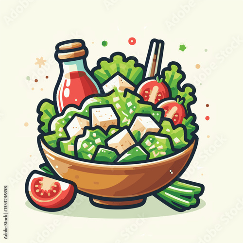 healthy, lunch, food, cheese, meal, lettuce, fresh, salad, green, gourmet, bread, parmesan, delicious, sauce, vegetable, dinner, caesar, bowl, chicken, appetizer, cuisine, dish, crouton, grilled, plat