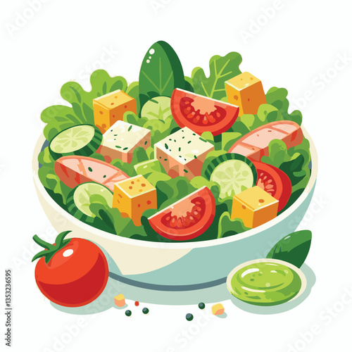 healthy, lunch, food, cheese, meal, lettuce, fresh, salad, green, gourmet, bread, parmesan, delicious, sauce, vegetable, dinner, caesar, bowl, chicken, appetizer, cuisine, dish, crouton, grilled, plat