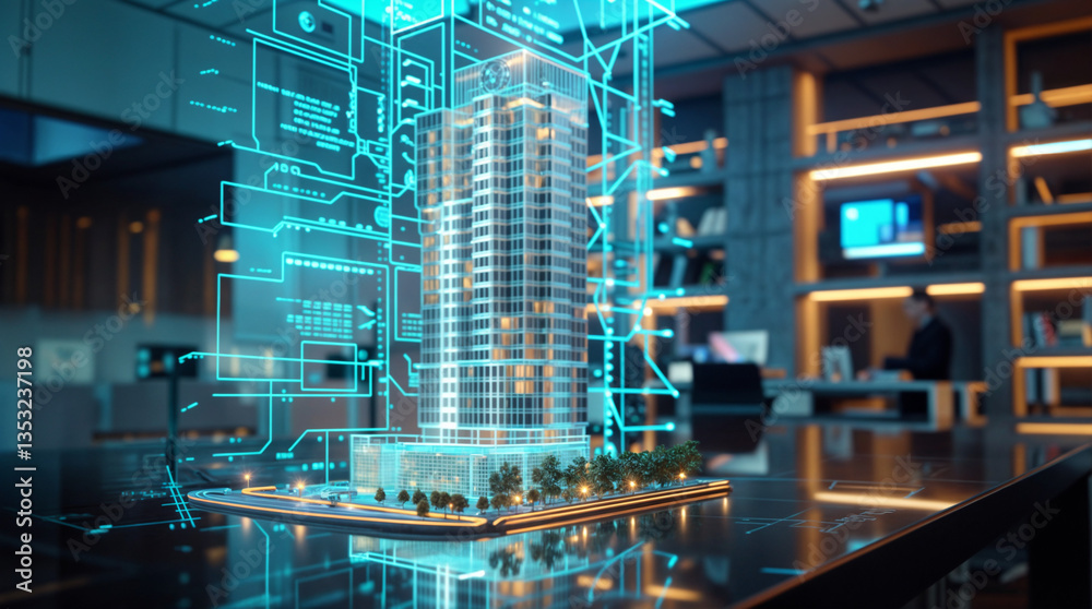 Latest condominium design with holograms Visualization｜ホログラムによる最新マンション設計 ビジュアル化　Generative　AI	