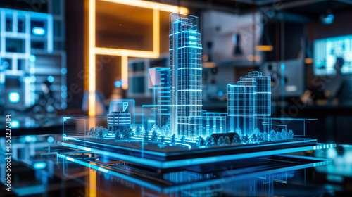 Latest condominium design with holograms Visualization｜ホログラムによる最新マンション設計 ビジュアル化　Generative　AI	