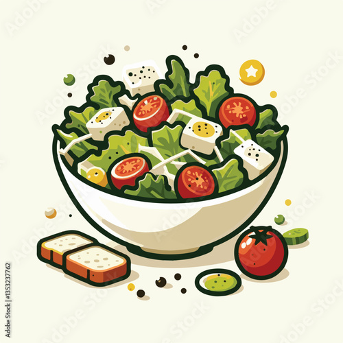 healthy, lunch, food, cheese, meal, lettuce, fresh, salad, green, gourmet, bread, parmesan, delicious, sauce, vegetable, dinner, caesar, bowl, chicken, appetizer, cuisine, dish, crouton, grilled, plat