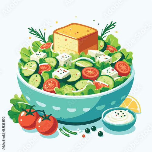 healthy, lunch, food, cheese, meal, lettuce, fresh, salad, green, gourmet, bread, parmesan, delicious, sauce, vegetable, dinner, caesar, bowl, chicken, appetizer, cuisine, dish, crouton, grilled, plat