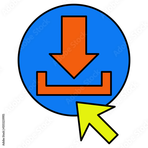 Click to download Filled outline icon