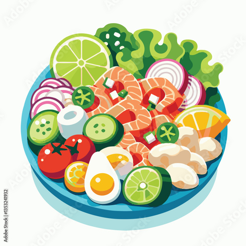 ceviche, food, seafood, gourmet, lime, fresh, meal, fish, appetizer, delicious, cuisine, citrus, peru, peruvian, restaurant, raw, cebiche, marinated, cilantro, onion, seviche, lunch, background, salad