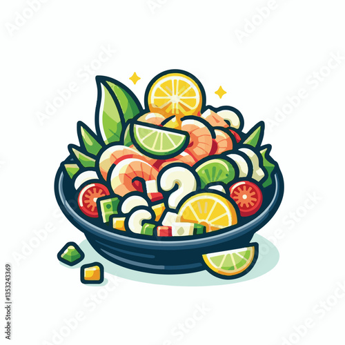 ceviche, food, seafood, gourmet, lime, fresh, meal, fish, appetizer, delicious, cuisine, citrus, peru, peruvian, restaurant, raw, cebiche, marinated, cilantro, onion, seviche, lunch, background, salad