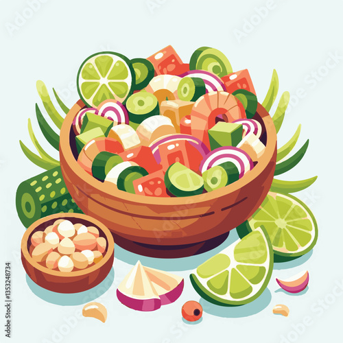 ceviche, food, seafood, gourmet, lime, fresh, meal, fish, appetizer, delicious, cuisine, citrus, peru, peruvian, restaurant, raw, cebiche, marinated, cilantro, onion, seviche, lunch, background, salad