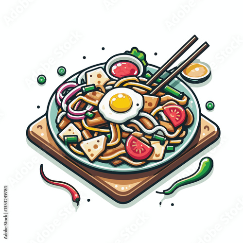 cuisine, delicious, traditional, meal, asian, food, dish, plate, singapore, dinner, malaysia, chinese, lunch, penang, stir, char, tasty, asia, teow, shrimp, noodles, sauce, noodle, hawker, popular, fr