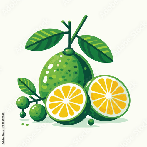 citrus, green, fresh, fruit, organic, food, tropical, background, closeup, juicy, nature, juice, ripe, healthy, vitamin, isolated, leaf, yellow, color, orange, natural, sweet, white, diet, object, veg