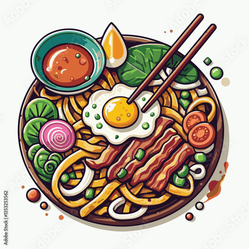 cuisine, delicious, traditional, meal, asian, food, dish, plate, singapore, dinner, malaysia, chinese, lunch, penang, stir, char, tasty, asia, teow, shrimp, noodles, sauce, noodle, hawker, popular, fr
