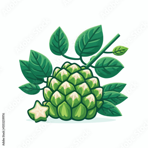 cherimoya, green, fruit, fresh, food, ripe, exotic, sweet, tropical, organic, custard, background, healthy, raw, annona, white, custard apple, delicious, tasty, isolated, dessert, seed, half, chirimoy