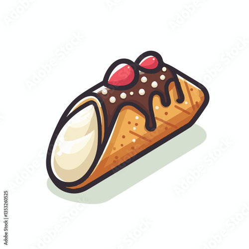 dessert, pastry, sweet, cannoli, food, chocolate, cream, italian, delicious, bakery, gourmet, italy, traditional, cannolo, background, sicily, breakfast, white, filling, creamy, sugar, baked, crust, c