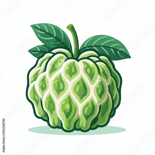 cherimoya, green, fruit, fresh, food, ripe, exotic, sweet, tropical, organic, custard, background, healthy, raw, annona, white, custard apple, delicious, tasty, isolated, dessert, seed, half, chirimoy