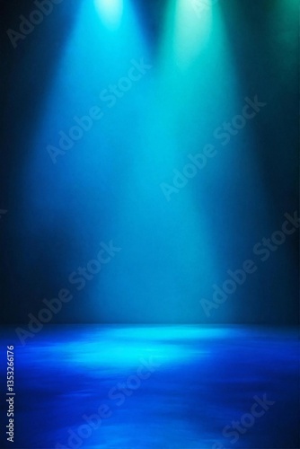 Wallpaper Mural Ethereal Blue Illumination: Abstract Underwater Ambiance for Artistic Design Torontodigital.ca