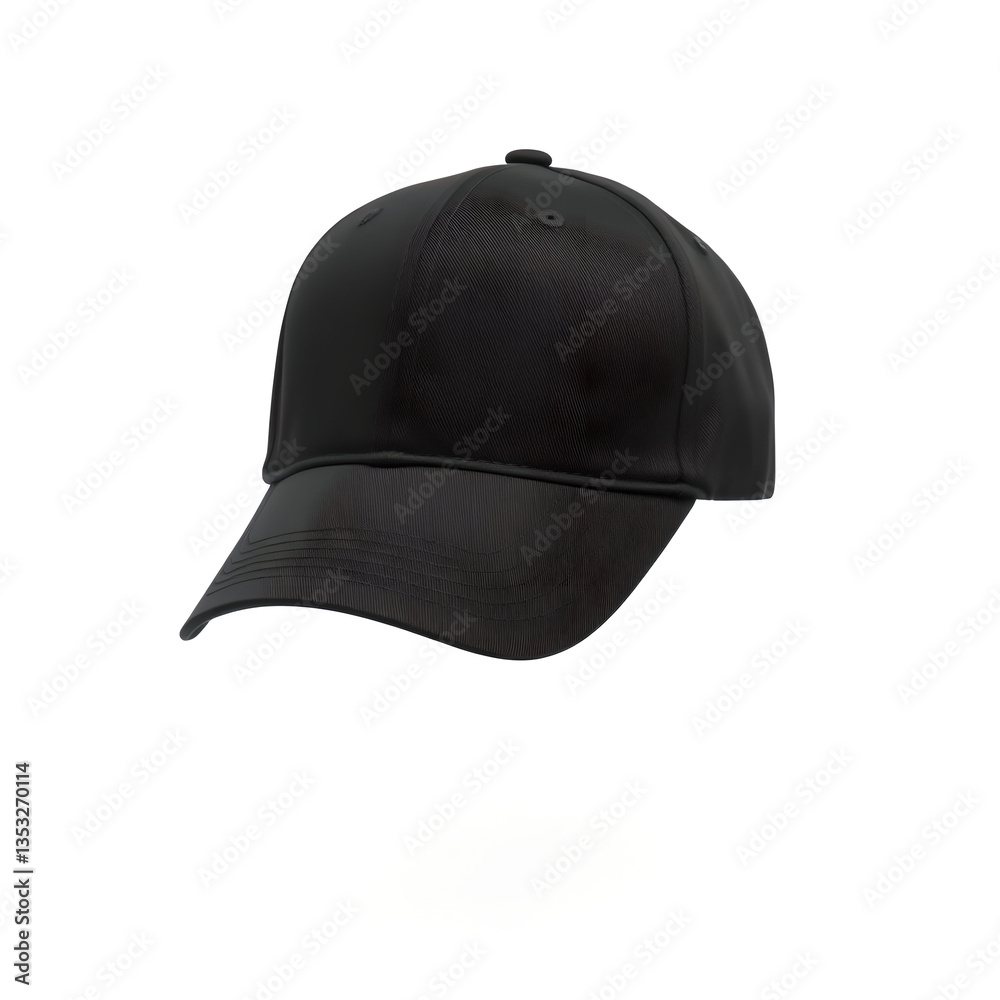 Fototapeta premium Black Baseball Cap
