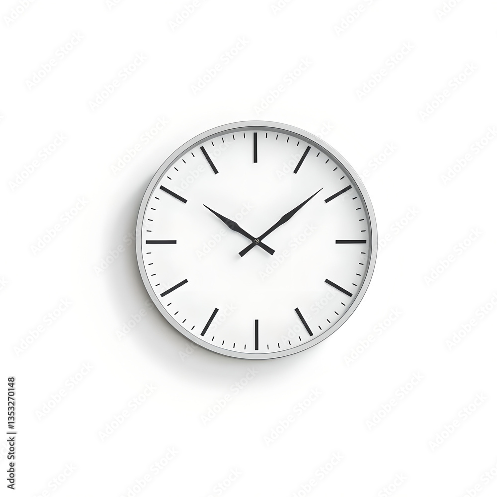 Minimalist White Wall Clock Minimalist White Wall Clock
