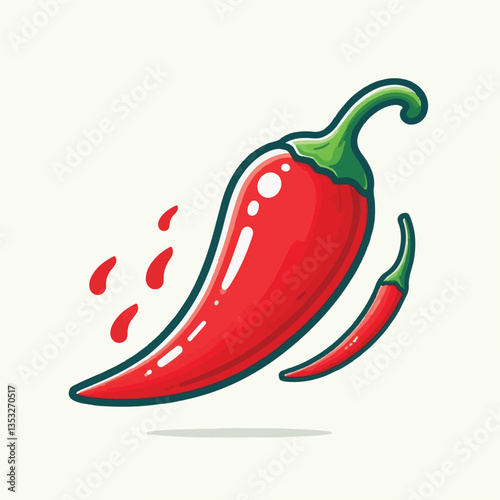 food, red, chili, hot, spicy, spice, pepper, vegetable, chilli, fresh, isolated, vector, background, ingredient, mexican, cuisine, organic, cooking, cayenne, taste, heat, flavor, healthy, white, papri