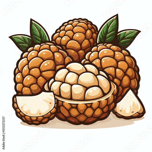 fresh, asian, cempedak, food, fruit, tropical, healthy, ingredient, asia, yellow, sweet, exotic, tasty, delicious, raw, background, green, dessert, ripe, tropical fruit, organic, nature, closeup, natu