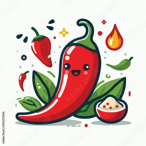 food, red, chili, hot, spicy, spice, pepper, vegetable, chilli, fresh, isolated, vector, background, ingredient, mexican, cuisine, organic, cooking, cayenne, taste, heat, flavor, healthy, white, papri