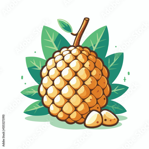 fresh, asian, cempedak, food, fruit, tropical, healthy, ingredient, asia, yellow, sweet, exotic, tasty, delicious, raw, background, green, dessert, ripe, tropical fruit, organic, nature, closeup, natu