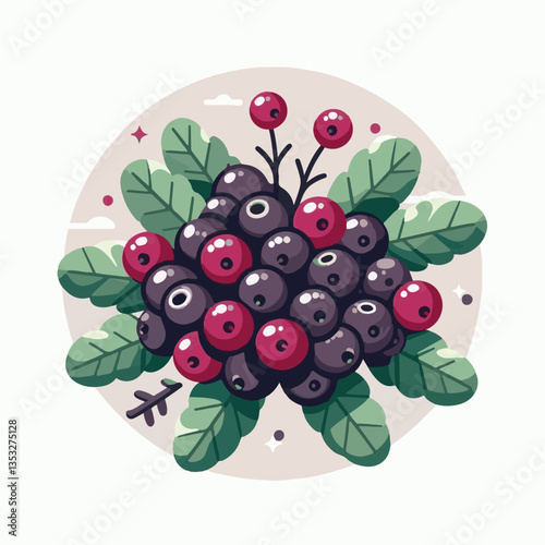 chokeberry, nature, leaf, plant, berry, aronia, fruit, branch, ripe, food, black, green, fresh, natural, garden, healthy, background, organic, nutrition, raw, bush, berries, autumn, leaves, antioxidan