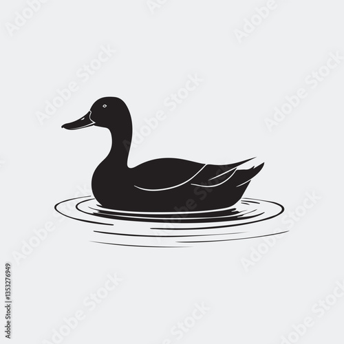 Duck vector silhouette