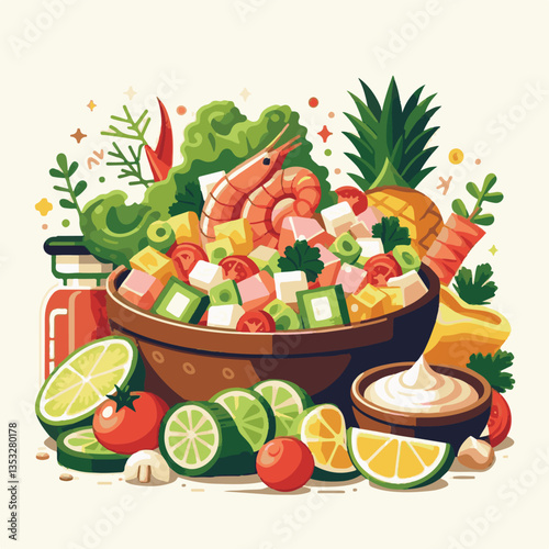 ceviche, food, seafood, gourmet, lime, fresh, meal, fish, appetizer, delicious, cuisine, citrus, peru, peruvian, restaurant, raw, cebiche, marinated, cilantro, onion, seviche, lunch, background, salad