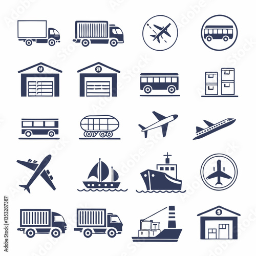 Transport and Logistics Icons