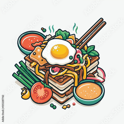 cuisine, delicious, traditional, meal, asian, food, dish, plate, singapore, dinner, malaysia, chinese, lunch, penang, stir, char, tasty, asia, teow, shrimp, noodles, sauce, noodle, hawker, popular, fr