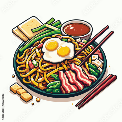 cuisine, delicious, traditional, meal, asian, food, dish, plate, singapore, dinner, malaysia, chinese, lunch, penang, stir, char, tasty, asia, teow, shrimp, noodles, sauce, noodle, hawker, popular, fr