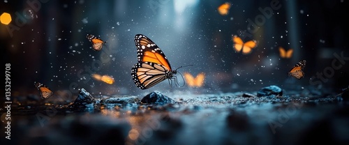 Butterfly in the Rain