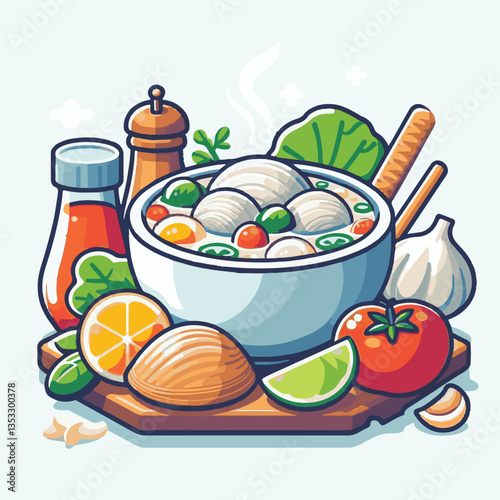food, delicious, chowder, bowl, soup, clam, seafood, dinner, potato, meal, gourmet, cream, creamy, healthy, lunch, shellfish, fresh, cuisine, parsley, spoon, dish, milk, white, bread, hot, american, b