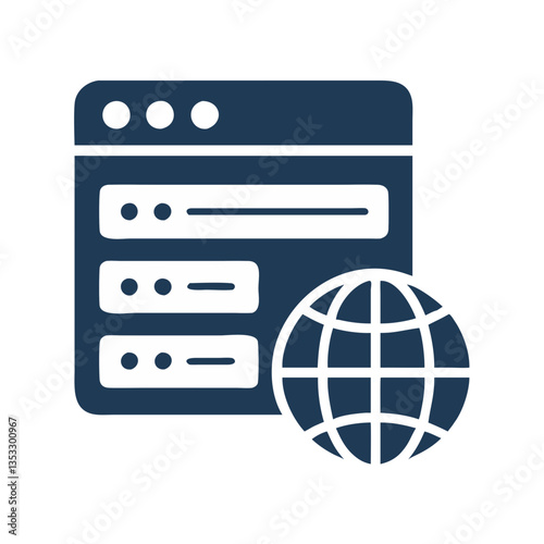 Website hosting icon