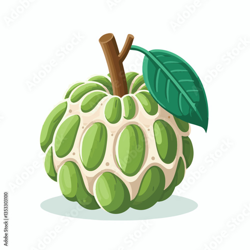 cherimoya, green, fruit, fresh, food, ripe, exotic, sweet, tropical, organic, custard, background, healthy, raw, annona, white, custard apple, delicious, tasty, isolated, dessert, seed, half, chirimoy