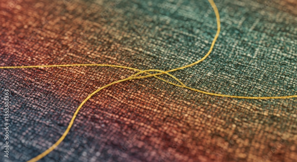 Intricate Patterns of Threads Woven on Textiles Showcasing Colorful Textures and Design Elements Intricate Patterns of Threads Woven on Textiles Showcasing Colorful Textures and Design Elements