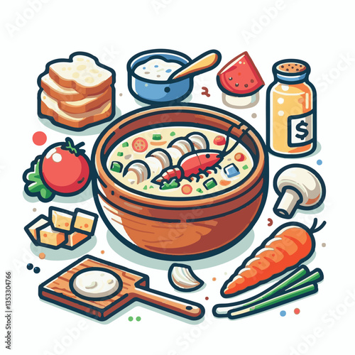 food, delicious, chowder, bowl, soup, clam, seafood, dinner, potato, meal, gourmet, cream, creamy, healthy, lunch, shellfish, fresh, cuisine, parsley, spoon, dish, milk, white, bread, hot, american, b