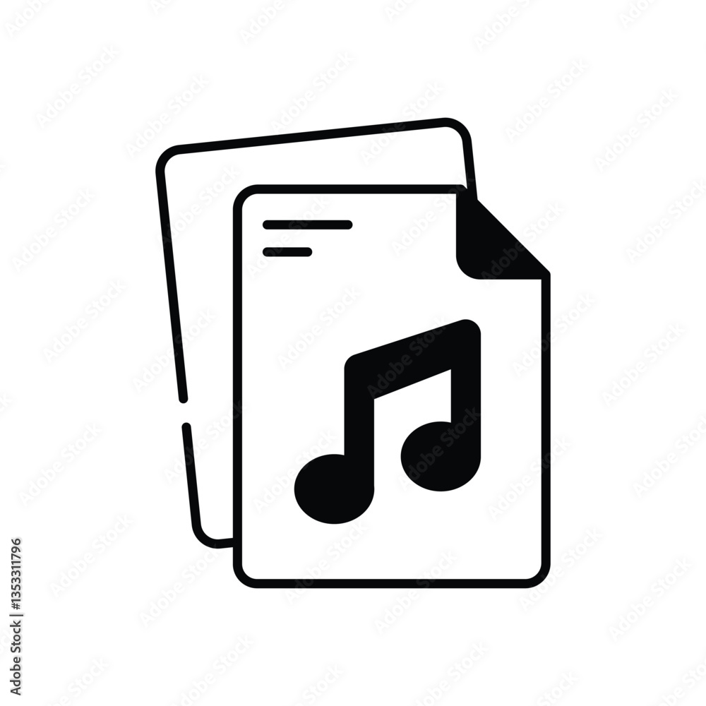Music File Vector icon Music File Vector icon