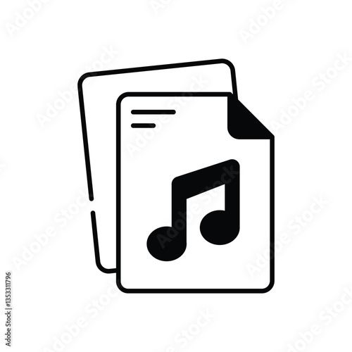 Music File Vector icon