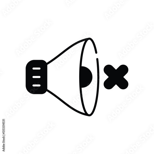 Mute Vector icon