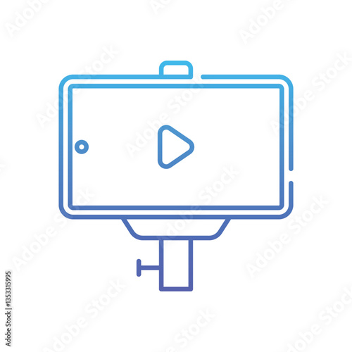 Video Chat Vector icon
