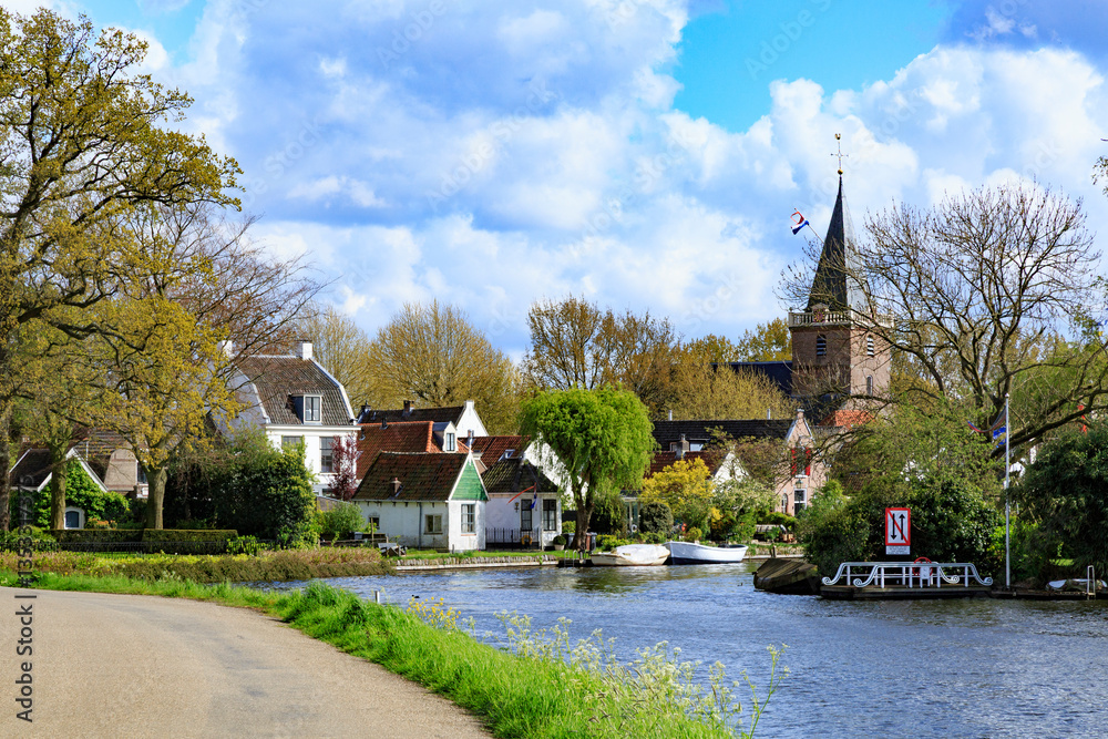 Europe, the Netherlands, North Holland, Alkmaar. City of canals and the cheese market at the Waagplein, first Friday of months April-September annually.