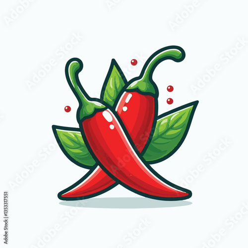 food, red, chili, hot, spicy, spice, pepper, vegetable, chilli, fresh, isolated, vector, background, ingredient, mexican, cuisine, organic, cooking, cayenne, taste, heat, flavor, healthy, white, papri