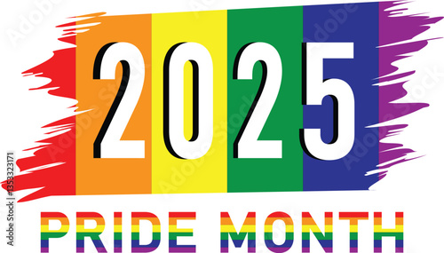 pride month celebration concept background. happy pride day. celebration and commemoration of lesbian, gay, bisexual, and transgender pride. eps 10.	