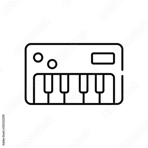 Musical Keyboard Vector icon