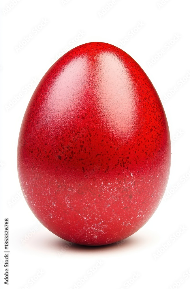 Vibrant Red Easter Egg With Smooth Finish Ideal For Spring Celebrations, Decoration, and Festive Gatherings Vibrant Red Easter Egg With Smooth Finish Ideal For Spring Celebrations, Decoration, and Festive Gatherings