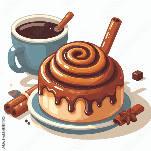 breakfast, bakery, roll, delicious, dessert, sweet, snack, cinnamon, bread, bun, food, cake, fresh, spiral, sugar, tasty, homemade, pastry, background, cinnamon roll, dough, icing, baked, cooking, iso