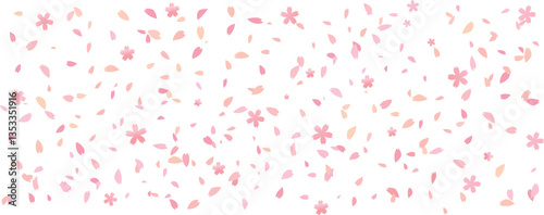 桜吹雪のオーバーレイ背景