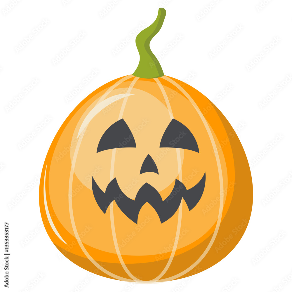 Fototapeta premium Illustration of Spooky Halloween Candy with Trendy Cartoon Design. Isolated on White Background.