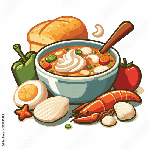 food, delicious, chowder, bowl, soup, clam, seafood, dinner, potato, meal, gourmet, cream, creamy, healthy, lunch, shellfish, fresh, cuisine, parsley, spoon, dish, milk, white, bread, hot, american, b